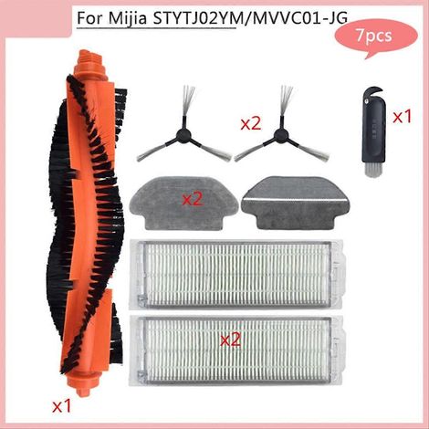 Pour STYTJ02YM MVVC01- accessoires V2 PRO V3 SE pour aspirateur brosse principale, brosse latérale et filtre (1/5)