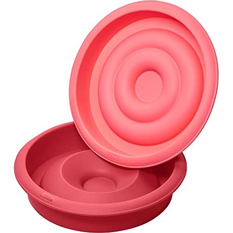 Stampo per torta a forma di cuore, 2 pezzi, in silicone, diametro 21 cm / Lurch (1/4)