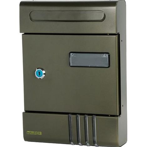Cassetta Postale In Acciaio Per Esterno Porta Posta Lettere Bronzo Notes MAURER  BRONZO