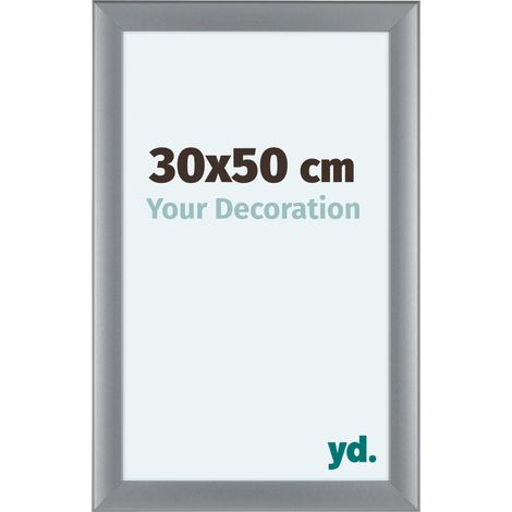 yd. - Cadre photo 30x50 - Argent Mat - MDF - Como (1/5)