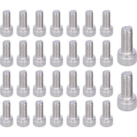 30 vis à tête cylindrique creuse hexagonale A2-70 en acier inoxydable 304 de qualité marine, M6x35 (1/5)