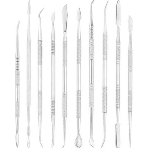 Outils De Sculpture - 10 Pièces En Acier Inoxydable Pour Cire Et Argile - Kit Polyvalent Pour Artisanat Et Modelage (1/4)