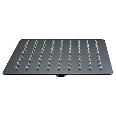 IMEX Pommeau de douche carre 30x30 cm chrome noir mat en acier inoxydable S304 Imex-RDC003-NG (1/2)