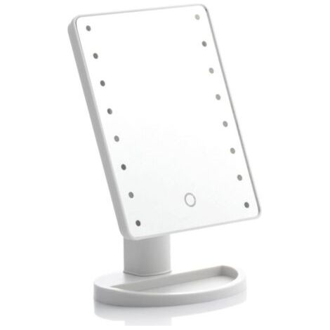 Miroir de table tactile à LED, illumine votre visage et perfectionne votre maquillage, avec fonction miroir LED, design tactile et élégant (1/5)