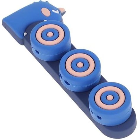 range-câbles pour écouteurs, support de câble d'alimentation et de charge TV, fixation murale, bleu (1/4)