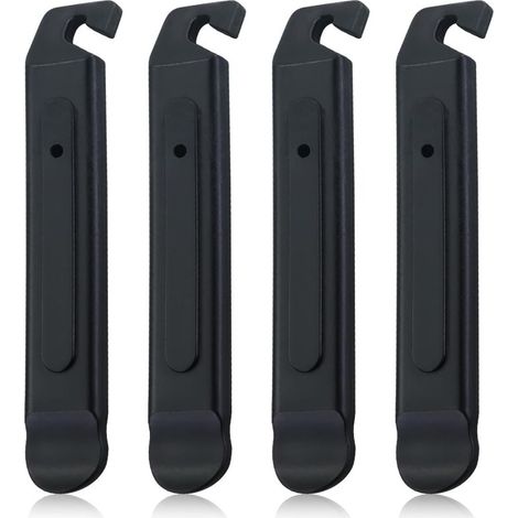 Démonte-pneus de vélo en plastique noir, outil de réparation de pneu de vélo, levier de montage de réparation de pneu de vélo portable (1/5)