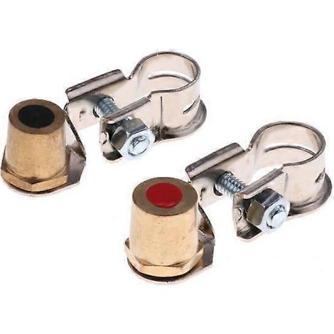2X 2X Connecteur de remplacement à pince pour borne de batterie de voiture positive et négative (1/5)