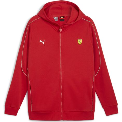 Felpa con cappuccio da uomo Puma FERRARI RACE rossa 62379702 r L (1/5)