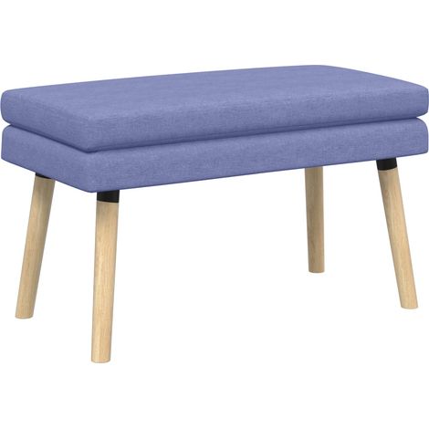Doppellagige Bank Jeans blau 80 x 40 x 47 cm Stoff vidaXL