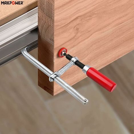 Morsetto Pour Rail De Guidage - Ouverture 160 X 60 Mm - Force De Serrage 220 Kg - Compatible Rails T À Ouverture Minimale 11 X 7,5 Mm - Lot De 2 (1/5)