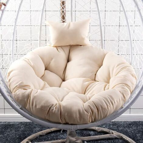 [JAMAIS UTILISÉ]Coussin de chaise suspendue, coussin pour balançoire suspendue en polyrotin/rotin, panier suspendu, coussin pour panier de balançoire pour intérieur/extérieur, maison, bureau, patio, j