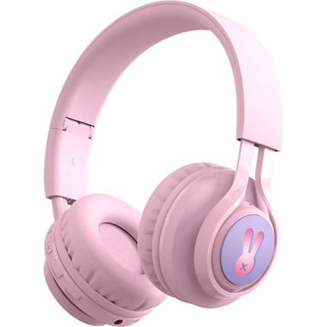 Casque Audio Bluetooth - AVIZAR - RabbiX - Rétroéclairage LED - Rose - Connexion 5.0 (1/2)