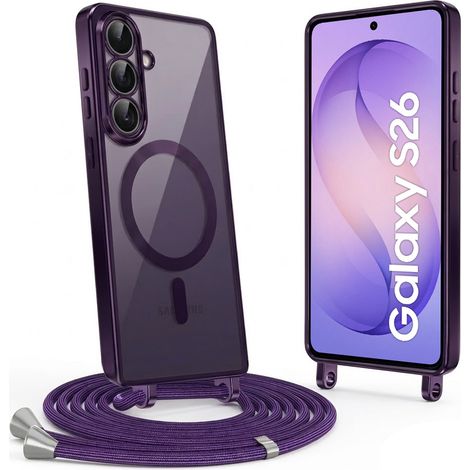 Custodia per Samsung Galaxy S26, Electro MagSafe, viola + cordino (1/4)