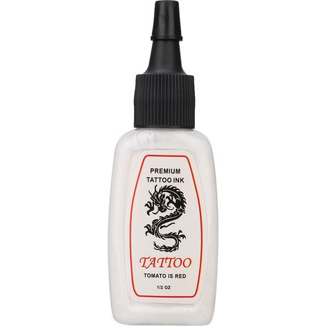 Encre tatouage sourcils longue tenue pigment blanc 15ml, coloration rapide professionnelle (1/5)