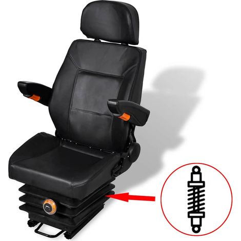Siège de tracteur avec suspension (1/5)