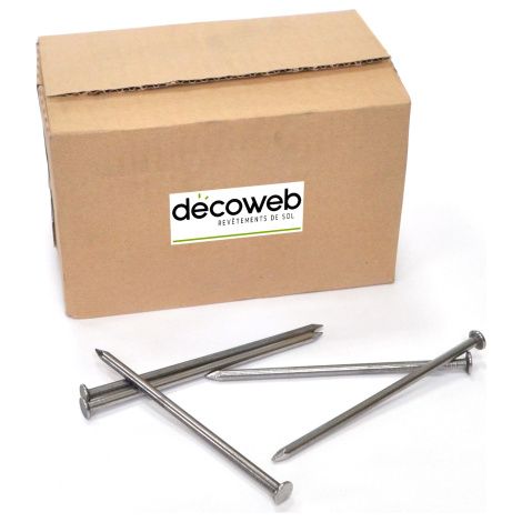 Décoweb – Boîte de 5 kg de clous droits pour gazon synthétique – Diamètre 5,5mm – Longueur 140mm – Tête 9mm – Fixation sur sol meuble