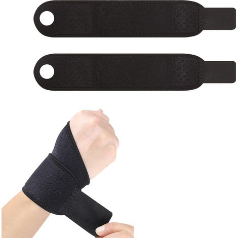 2 Pièces Support de Poignet, Sangles de Compression de Poignet, Attelle de Poignet du Canal Carpien, Attelle de Stabilisateur de Pouce et de Poignet pour le Fitness, I'haltérophilie (1/5)