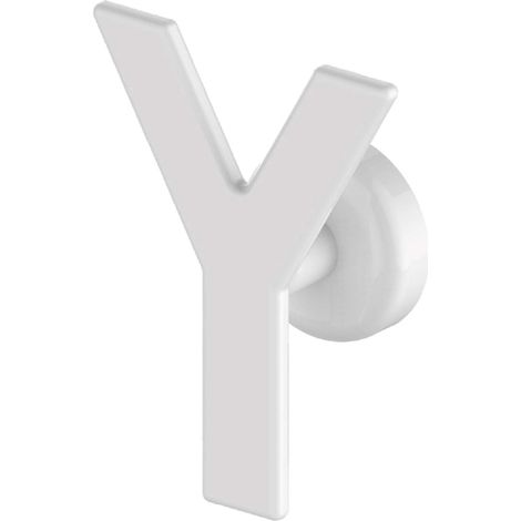 Handy Minimal Magnetico - Appendino di Design Magnetico, Bianco, 100% Made in Italy - Appendino con Calamita, Ideale per il Bagno e Cucina - Modello Yes (1/5)