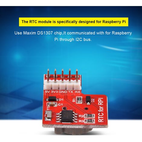Module d'horloge temps réel DS1307 haute précision pour Raspberry Pi 3/2 Modèle B