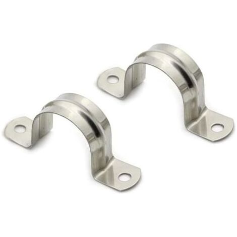 Collier Fixation Tube 25mm - 25mm Collier de Serrage, 25 PCS Acier Inoxydable U-Tube Pince Anneau De Connexion Tuyau Pince Carte Carte D'équitation Selle Carte Tuyau Attache (1/5)