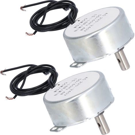 Kit d'accessoires pour mini-moteur synchrone (2 pièces) 15-18 tr/min, rotation horaire/antihoraire, 4 W, 220-240 V CA, 50 TYC (1/5)