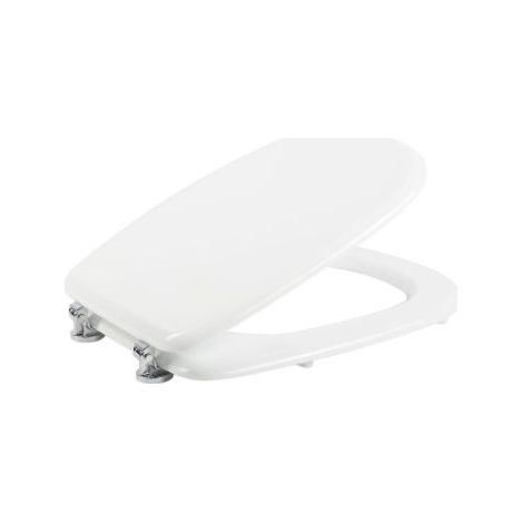 Sedile Wc bianco copriwater copriasse in mdf con coperchio mod. Tesi Fit (1/4)