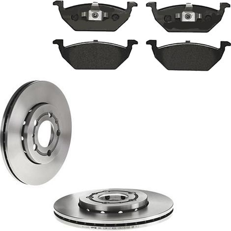 KIT FRENI ANTERIORI compatibile con SEAT LEON (1M1) - DISCHI + PASTIGLIE OEM: P 85 041 , P 85 072 / 16880 /SOSTITUZIONE DIRETTA/BASSA POLVERE/SILENZIOSO (1/5)