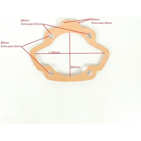 Joint embase origine pour scooter Peugeot 125 064845 Ø65mm Neuf (1/2)