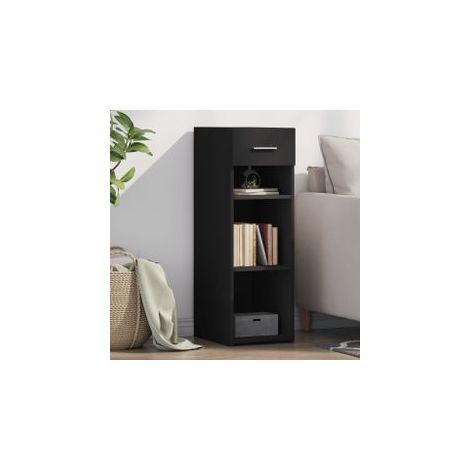 Buffet noir 30x42,5x93 bois d'ingénierie (1/5)