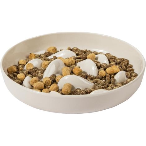 Gamelle Pour Chiens Et Chats - Gamelle Anti-Glouton En Céramique - Pour Chiots Et Animaux Qui Mangent Vite - 1 Pièce (1/5)