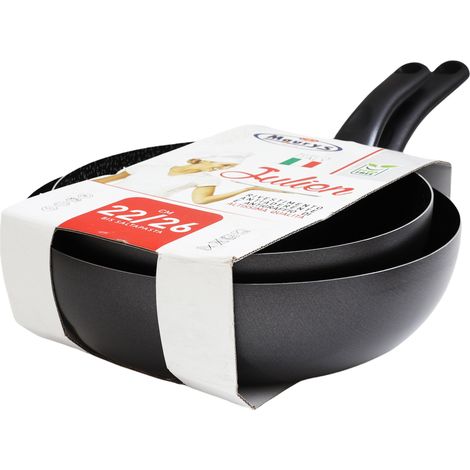 MAURY'S JULIEN BIS DI PADELLE SALTAPASTA 22 E 26 CM COLORI ASSORTITI