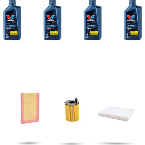 Kit tagliando 3 FILTRI e 4L OLIO compatibile con Chrysler Ypsilon 0.9 Twin Air 63kw dal 2011 (1/5)