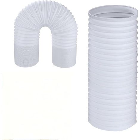 Tuyau Climatiseur Mobile, Tuyau Évacuation Climatiseur Mobile Ø 150mm/ 2m, Tuyau D'évacuation D'air En Pvc Flexible, Tuyau de Climatisation Portable pour Climatisation Mobile (1/5)