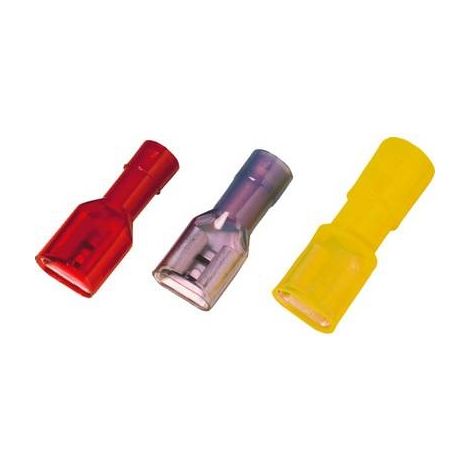 Cosse clip 2.8 mm x 0.5 mm Weidmüller VFSKHV/0,5-1,0/285 1491860000 entièrement isolé rouge 100 pc(s)