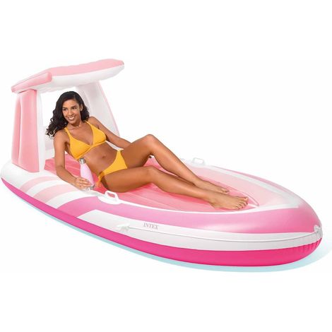 Materassino gonfiabile da piscina per pontone con tettoia Intex 57804 (1/5)