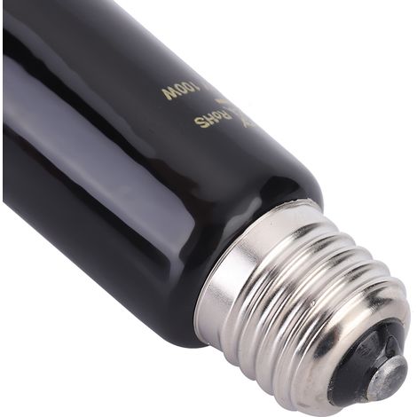 Lampe chauffante céramique pour reptiles E27 220-240V avec infrarouge, puissances 100W/200W optionnelles, chauffage sans lumière durable. (1/5)