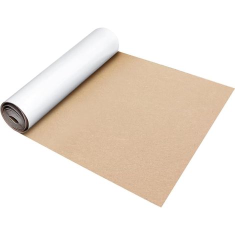 Feutre Autocollant 1 mm, 40 x 220 cm, Tapis Feutrine adhésif, Tissu de Feutre Autocollant, Adhesive Felt Pads, revêtement intérieur, Beige (1/5)
