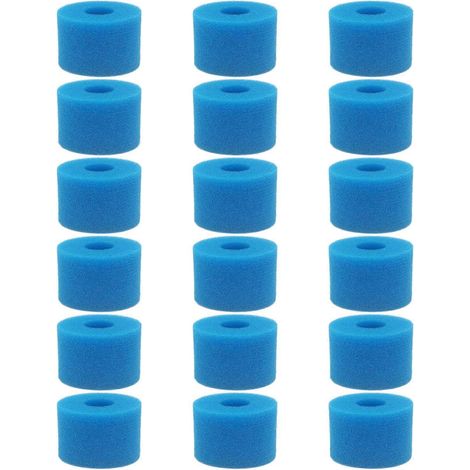 18 cartouches filtrantes réutilisables en mousse lavable pour spa (type S1) (1/5)