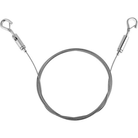 [RM]Verstellbarer Bilderaufhängedraht, 2 m x 1,5 mm starkes Edelstahlseil zum Aufhängen von Bildern, Bilderrahmen und selbstgebauten Halterungen - AquaForge (1/4)