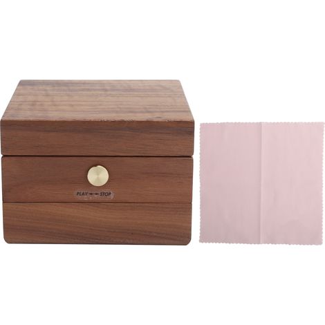 Spieluhr aus Walnussholz mit 30 Tönen, musikalische Schmuckschatulle, Geburtstags- oder Weihnachtsgeschenk, elegante Schreibtischdekoration (1/5)