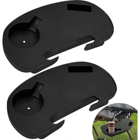 Porte-gobelets, lot de 2 porte-gobelets pour chaise, porte-gobelets pour chaise, plateau de table, support pour téléphone portable (1/5)