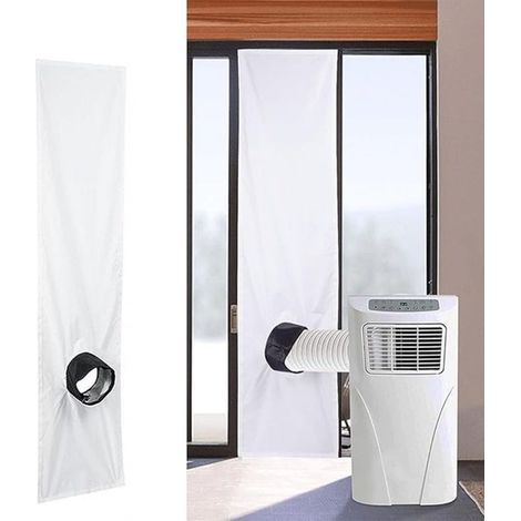 Joint de fenêtre universel de climatiseur 2 m, kit de joint de fenêtre portable réglable, joint d'obturateur pour climatiseur portable et sèche-linge (1/5)