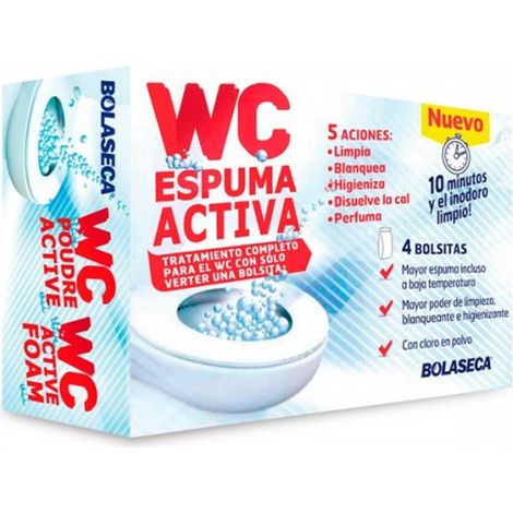 BOLASECA TRATTAMENTO PER WC SCHIUMA ATTIVA 4 BUSTINE
