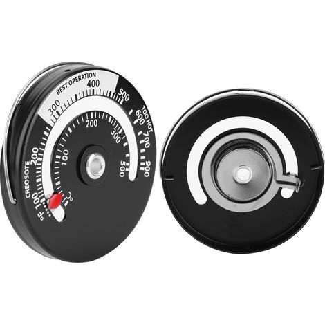 2 Stück magnetische Thermometer für Kaminofen und Küche (1/5)
