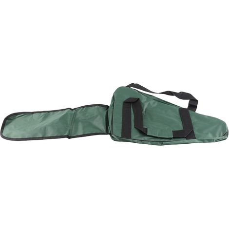 Sac de transport pour tronçonneuse, robuste et imperméable, en tissu Oxford, pour bûcheron (vert armée) (1/5)