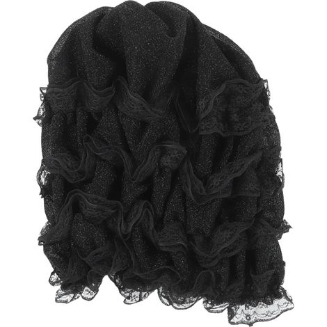 Muslim Women Turban Single Layer Skin Friendly Retro Classic Excellent Workmanship Muslim Lace Hat (1/5)