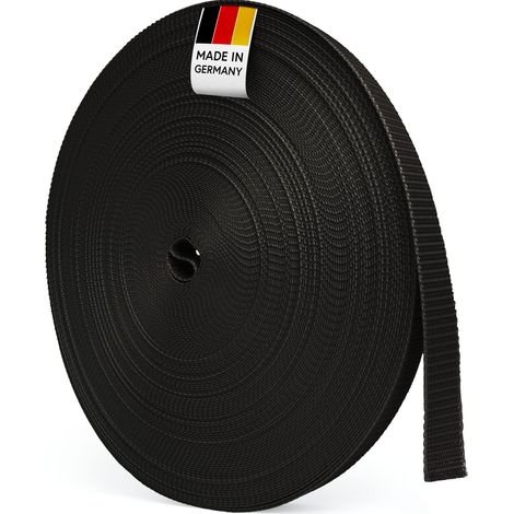 Sangle pour volets roulants, 50 m, 14 mm, 18 mm, 20 mm, 23 mm, convient aux volets roulants sur portes et fenêtres, marron, noir (1/5)