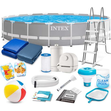 Piscina da giardino con struttura 549 x 122 cm 18 in 1 INTEX 26732
