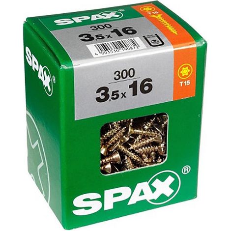 Vite legno Spax yellox 5.0x50mm testa svasata protezione corrosione (1/2)