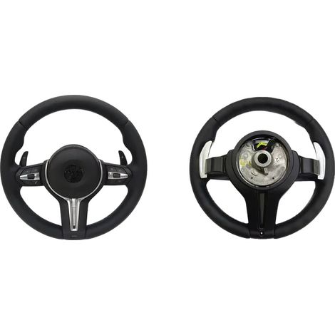 Volante in fibra di carbonio/pelle, design sportivo, per E90 con airbag (1/2)